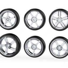 现代汽车轮胎3D模型下载